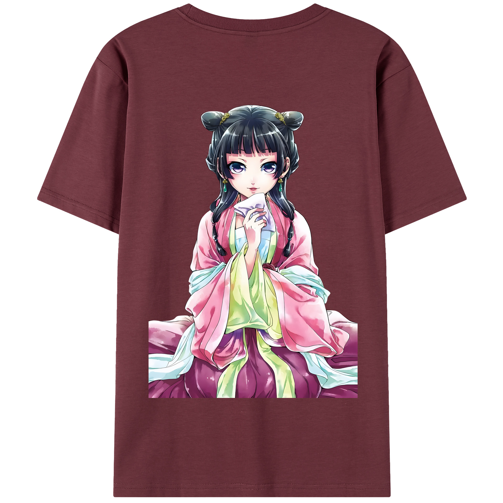 （画像用） 薬屋のひとりごと The Apothecary Diaries 綿100％半袖Tシャツ（背面プリント）